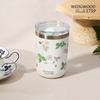 [11.11 Price Protection], Stainless Steel Ceramic Inner Liner, Portable Strawberry Cup, Insulated Water Bottle, Keeps Hot And Cold, 350ml