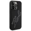 Karl Lagerfeld Klhcp15L3Drksdlk Iphone   15 Pro 6.1 Czarny/Black Hardcase 3D Rubber Signature