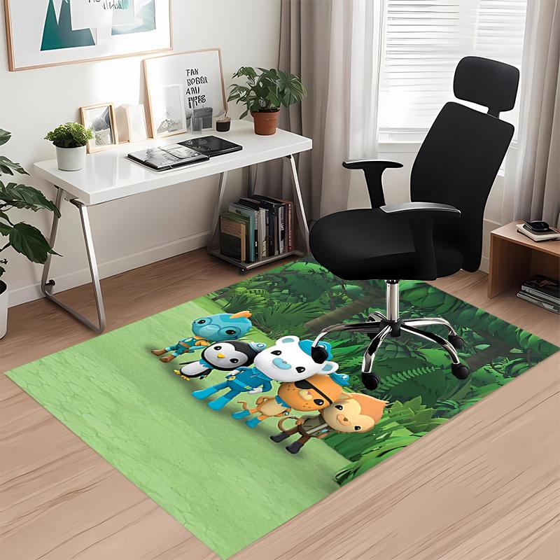 Octonauts Printed Carpetrugfor Office Chair Living Room Bedroom Kitchen Room Decor Gifts