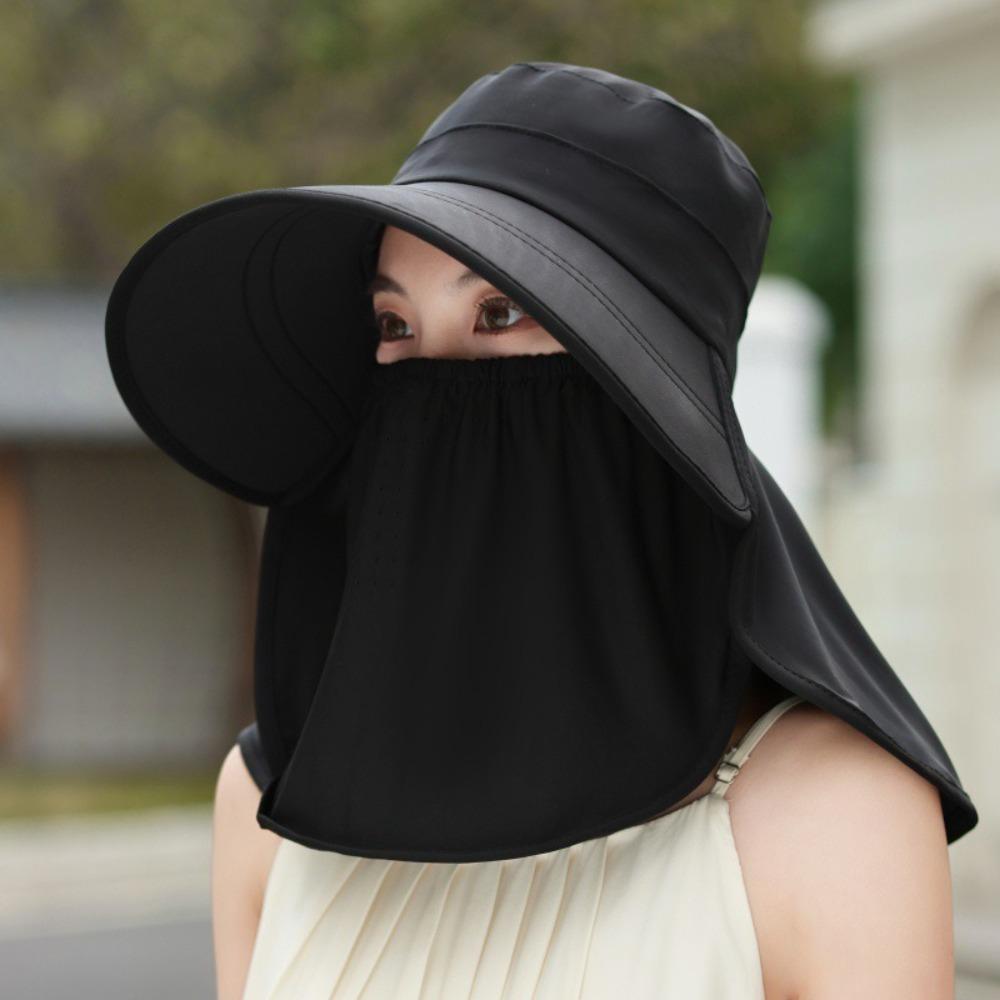 Breathable Sun Protection Hat Large Brim Bucket Hat New Sunshade Hat  Women