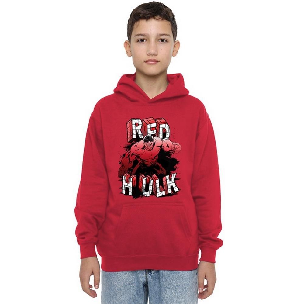 Captain America: Brave New World Childrens/Kids Red Hulk Brick Pull Over Hoodie