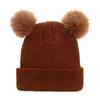 Solid Color Baby Knit Hat Pullover Style Newborn Turban Cap Infant Bonnet  Hospital Wear