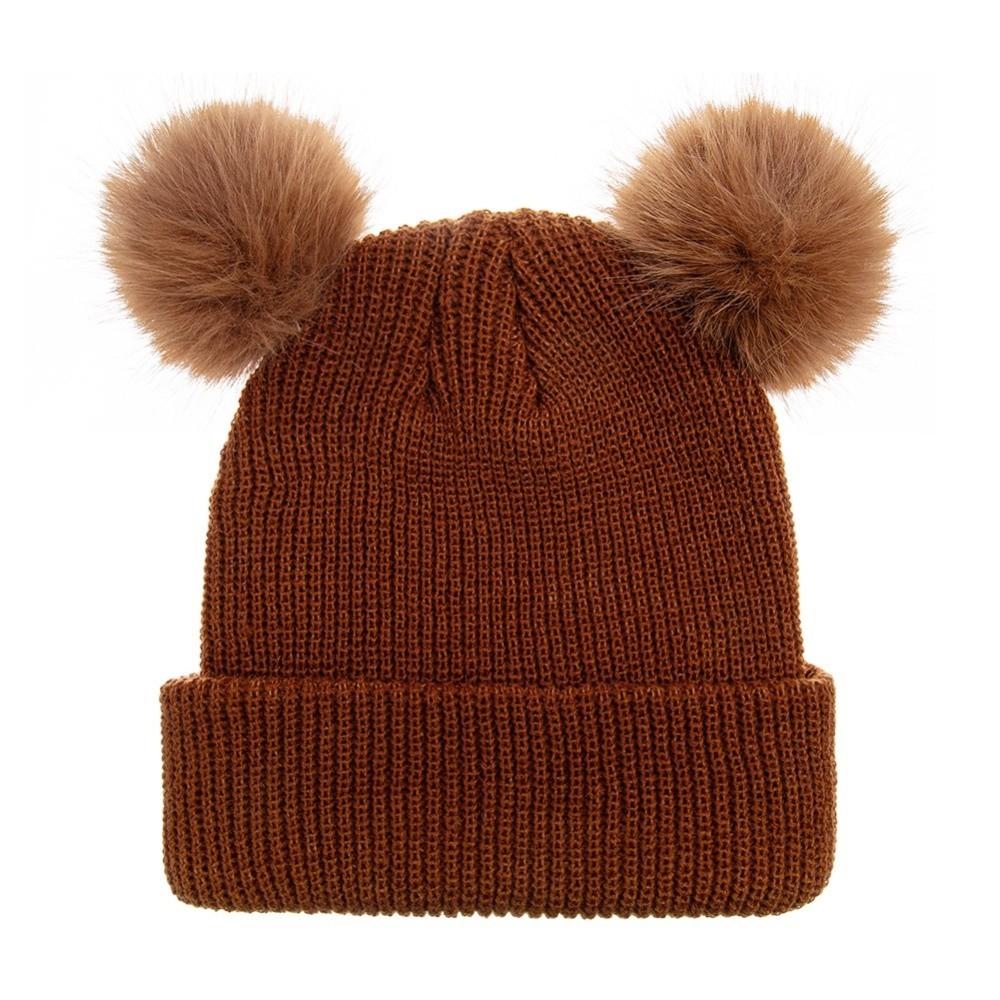 Solid Color Baby Knit Hat Pullover Style Newborn Turban Cap Infant Bonnet  Hospital Wear
