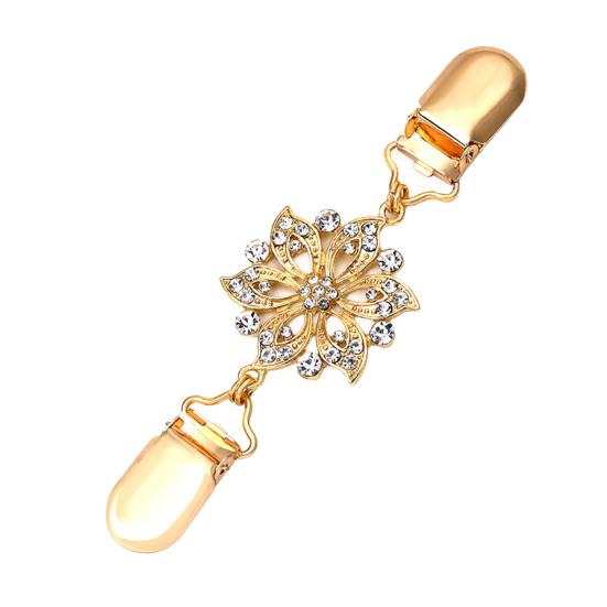 Sweater Duck Mouth Clips for Cardigans Vintage Shawl Cloak Clasp Rhinestone Cinching Clip for Women Shawl Shirt Dress