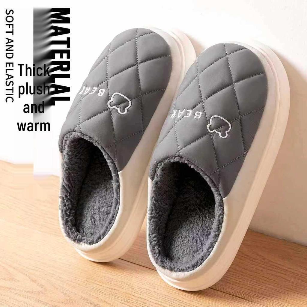 Gemütliche Baumwollpantoffeln für Damen & Herren - Innen/Außen, Warm, Fellartiges Gefühl