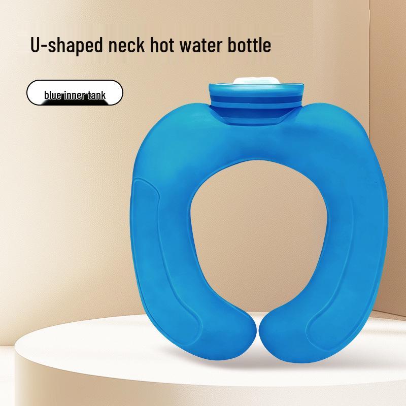 Plush Hot Water Bottle: Large, Explosion-Proof Hand and Waist Warmer, Small Stomach Pack, Pour-in Type.