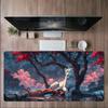 Snow Leopard Mouse Pad Large Computer Office Game Table Mat Rubber AntiSlip Stitched Edge Keyboard Mats 90x40 Xxl Desk Pads