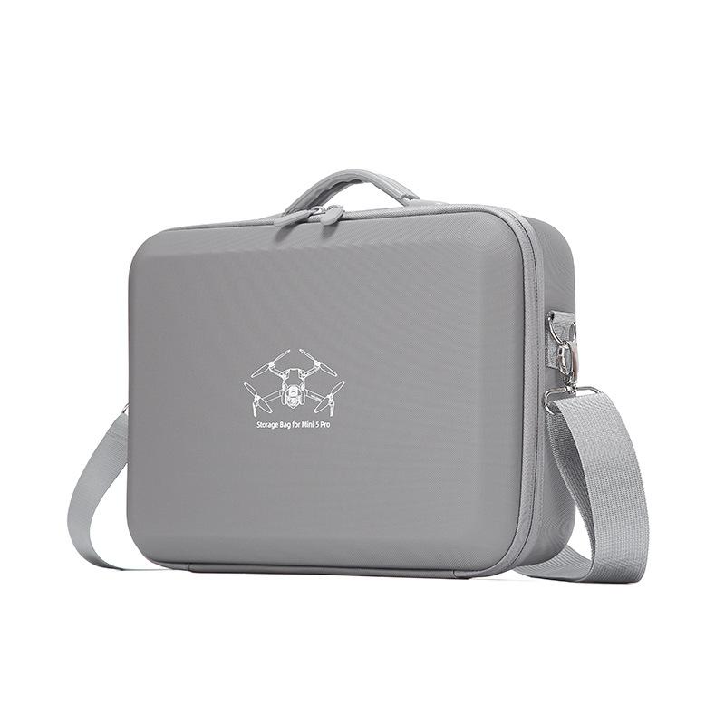 

Mini 5 Pro RC 2 Case, Large Capacity Portable PU Leather Storage Bag for DJI Mini 5 Pro Fly More Combo Drone RC2 Controller Kit сірий