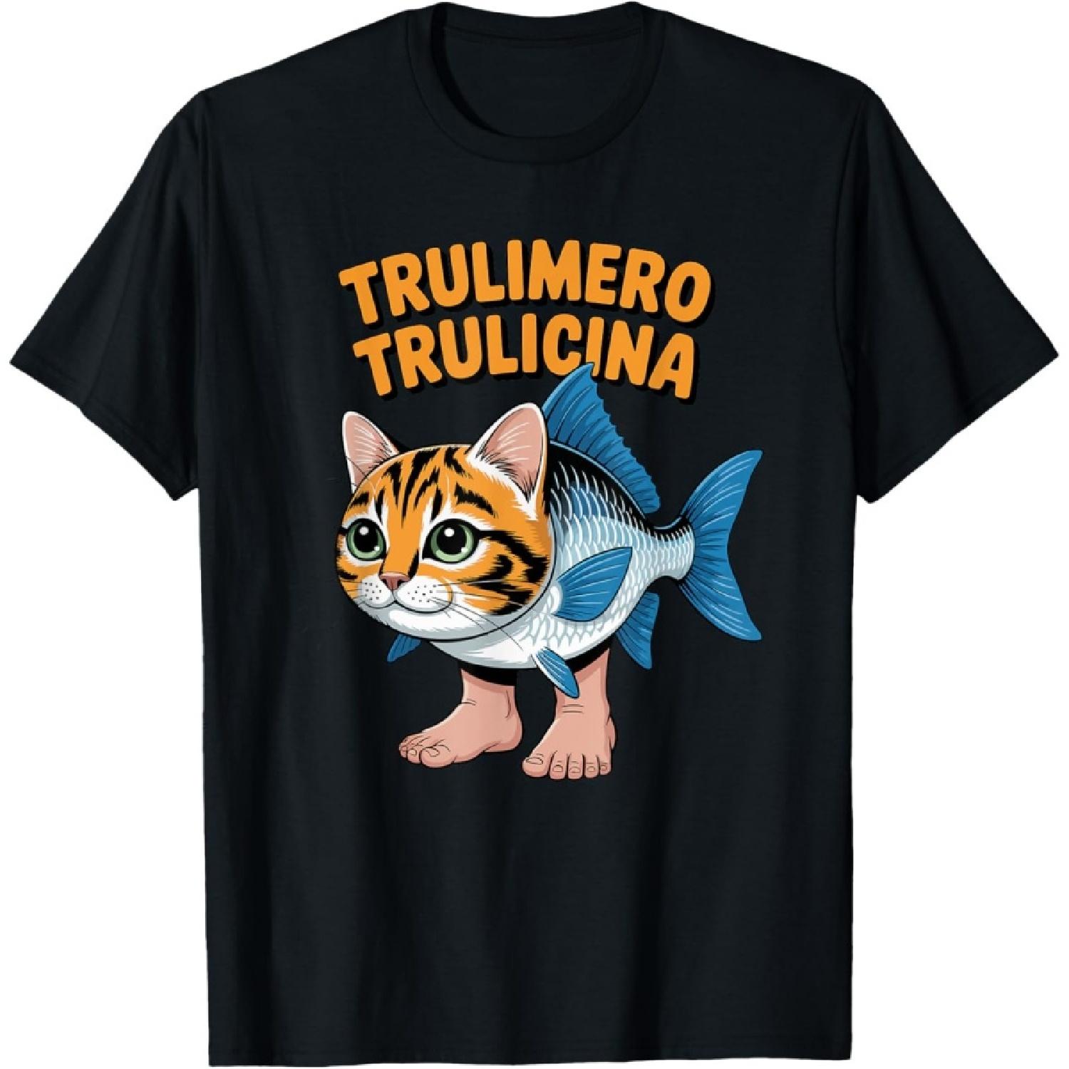 

Trulimero Trulicina Meme Italian Brainrot T-Shirt XXXXXL чорний