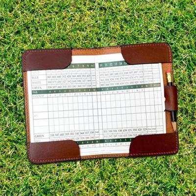 Golf Scorecard Holder, Yardage Book Cover, Exercise PU Leather, Score Cards