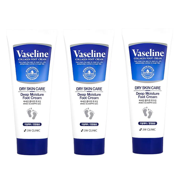 3w Clinic Cremă pentru picioare Vaseline cu colagen 150ml, Cremă de mâini Vaseline cu camelie 150ml (7 Opțiuni)