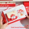 Cute Plaid Pencil Case With Large Capacity For School And Stationery Storage