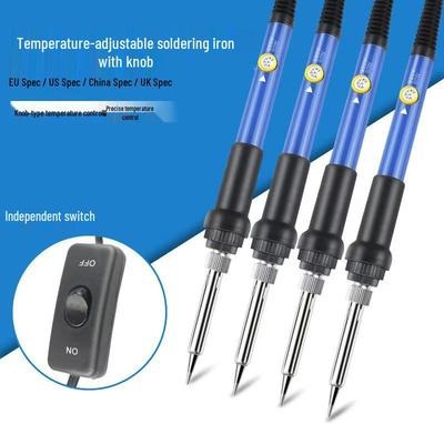 Adjustable 60W Electric Soldering Iron Kit, Constant Temperature, 110V/220V EU/UK/US Standard