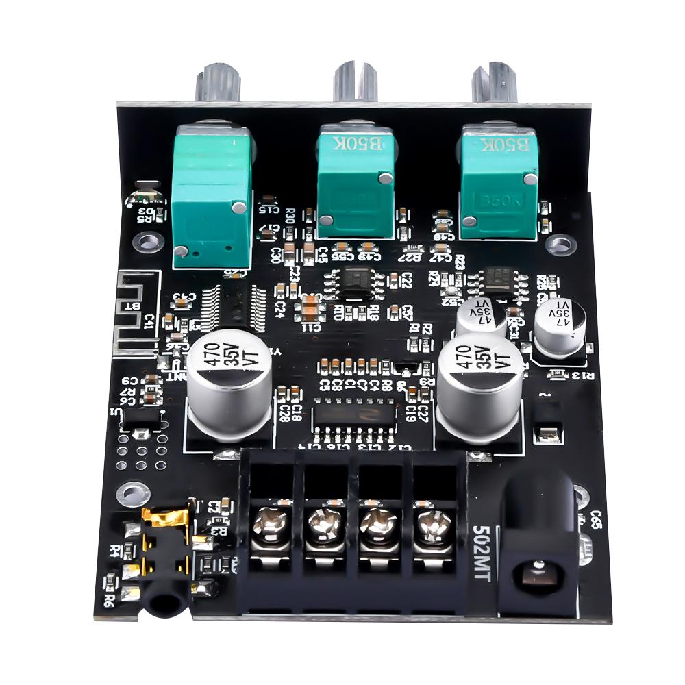 ZK-502MT Bluetooth 5.0 Subwoofer Amplifier Board 2.0 Channel High Power Audio Stereo Amplifier Board 2X50W Bass AMP