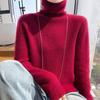 Women's Cashmere Double-Thick Turtleneck Loose Knit Sweater - Autumn/Winter