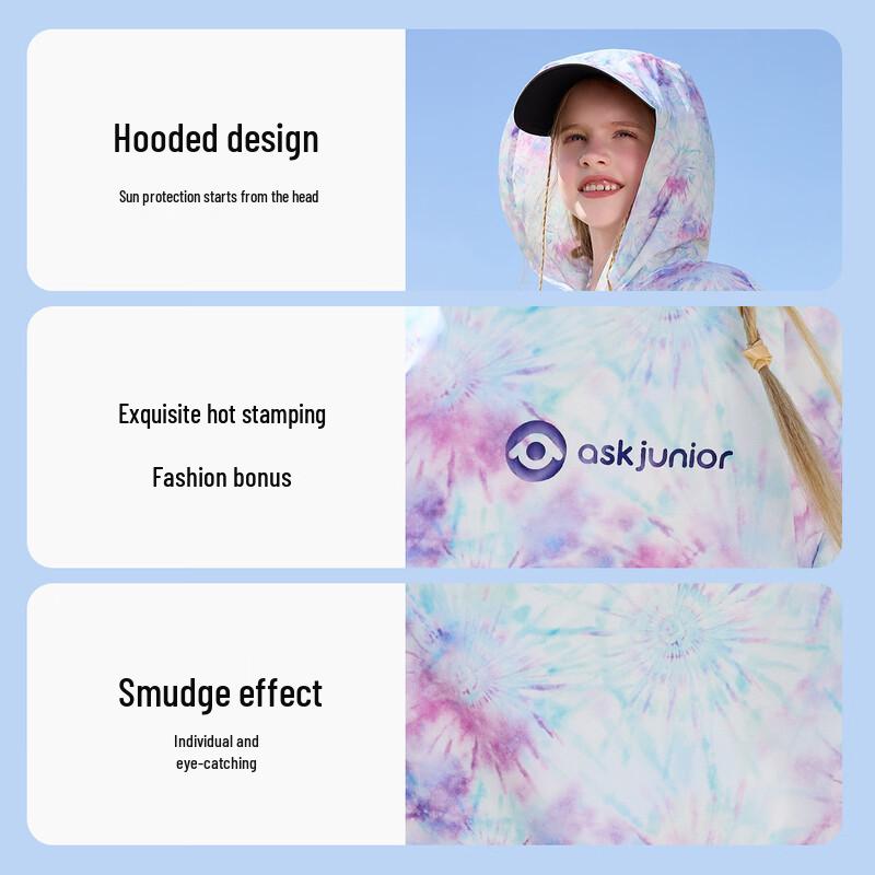 ASK JUNIOR Girls' Cooling UV Protection Sun Jacket