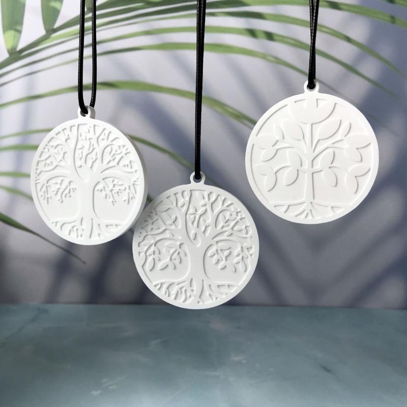 Keychain Resin Mold Life Tree Keyring Silicone Molds Epoxy Resin Casting Mold Pendant Mould with Hole for Jewelry Making
