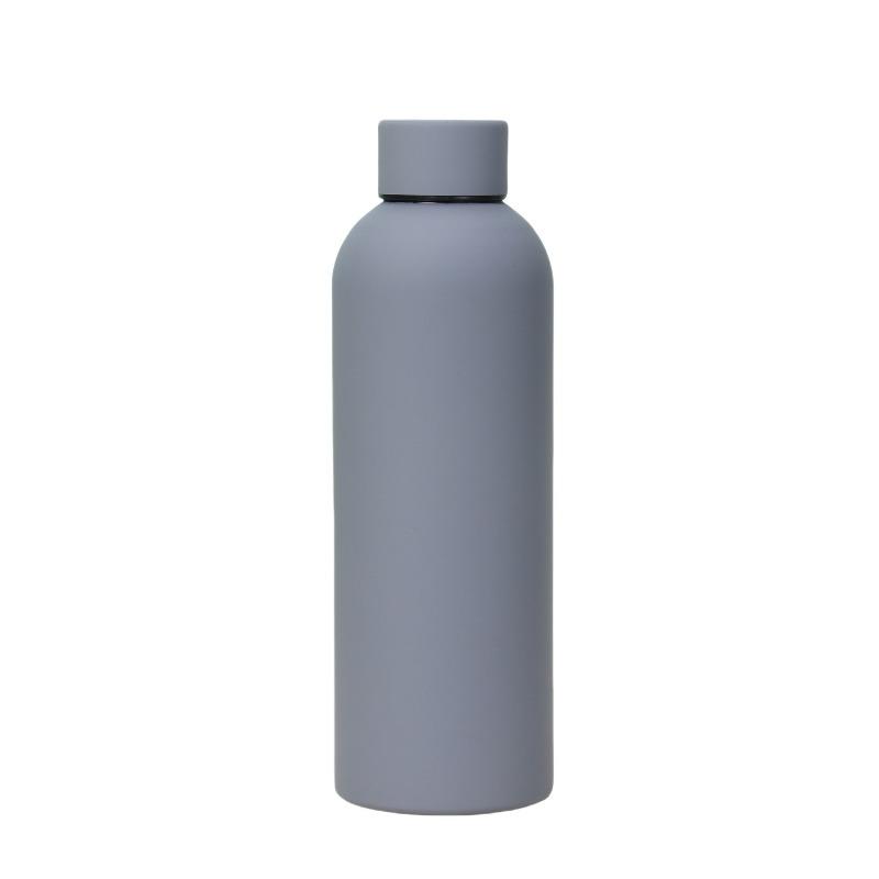 Small Mouth Bottle Insulated Cup Portable Outdoor Sports Water Cup Rubber Paint Water Cup