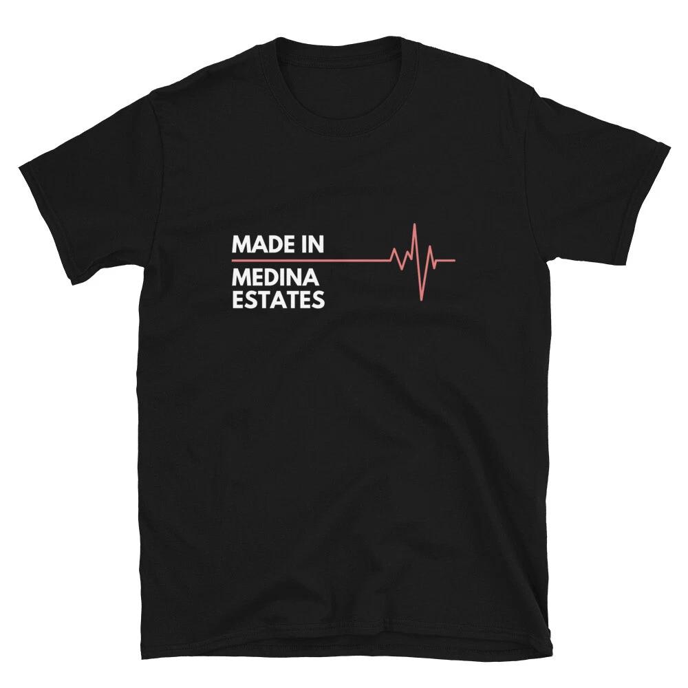 Made In Medina Estates Ghana City Of Birth Hometown T-Shirt M