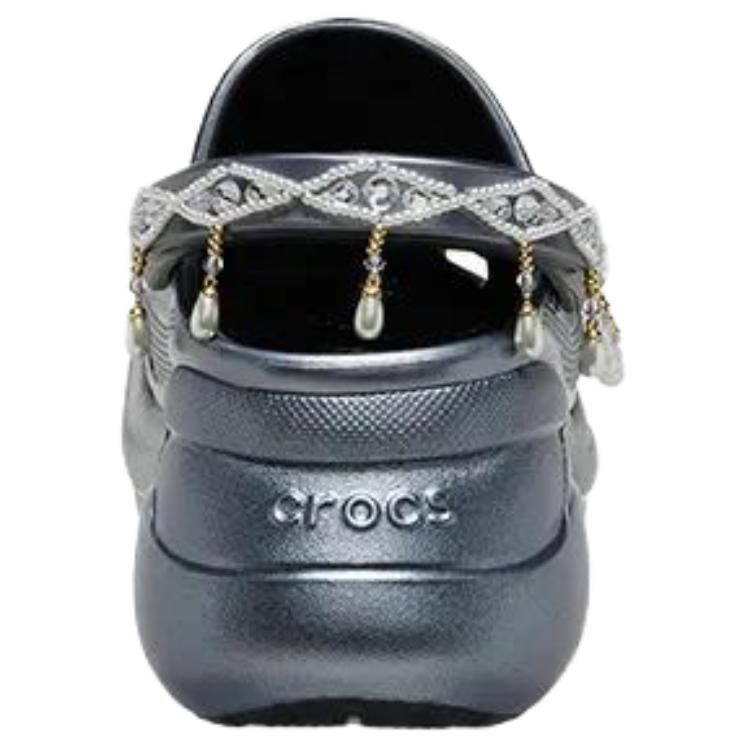 Crocs Classic Crush Pearlized Clog Metallic Grey Women's 211519-001