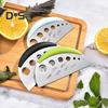 2-in-1 Spogliafoglie & Taglierino per Erbe Acciaio Inossidabile 7 Fori Regolabile Strumento da Cucina per Spogliare le Foglie di Timo Rosmarino Basilico Lavabile in Lavastoviglie Precisione