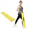 Flamingo Premium Fitness-Übungsband, latexfreie Fitness-Widerstandsbänder für Yoga | Stärke 4,5 kg | 1,5 m Länge, 4 Zoll Breite, Gelb