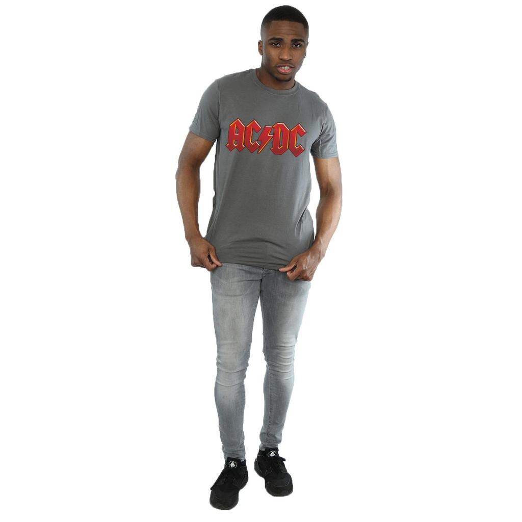 AC/DC Mens Dark Red Logo T-Shirt