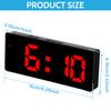LED Digital Alarm Clock Table Clock Three-Level Adjustment Electronic Desktop Clock for Bedroom Display 12/24H LED Clock