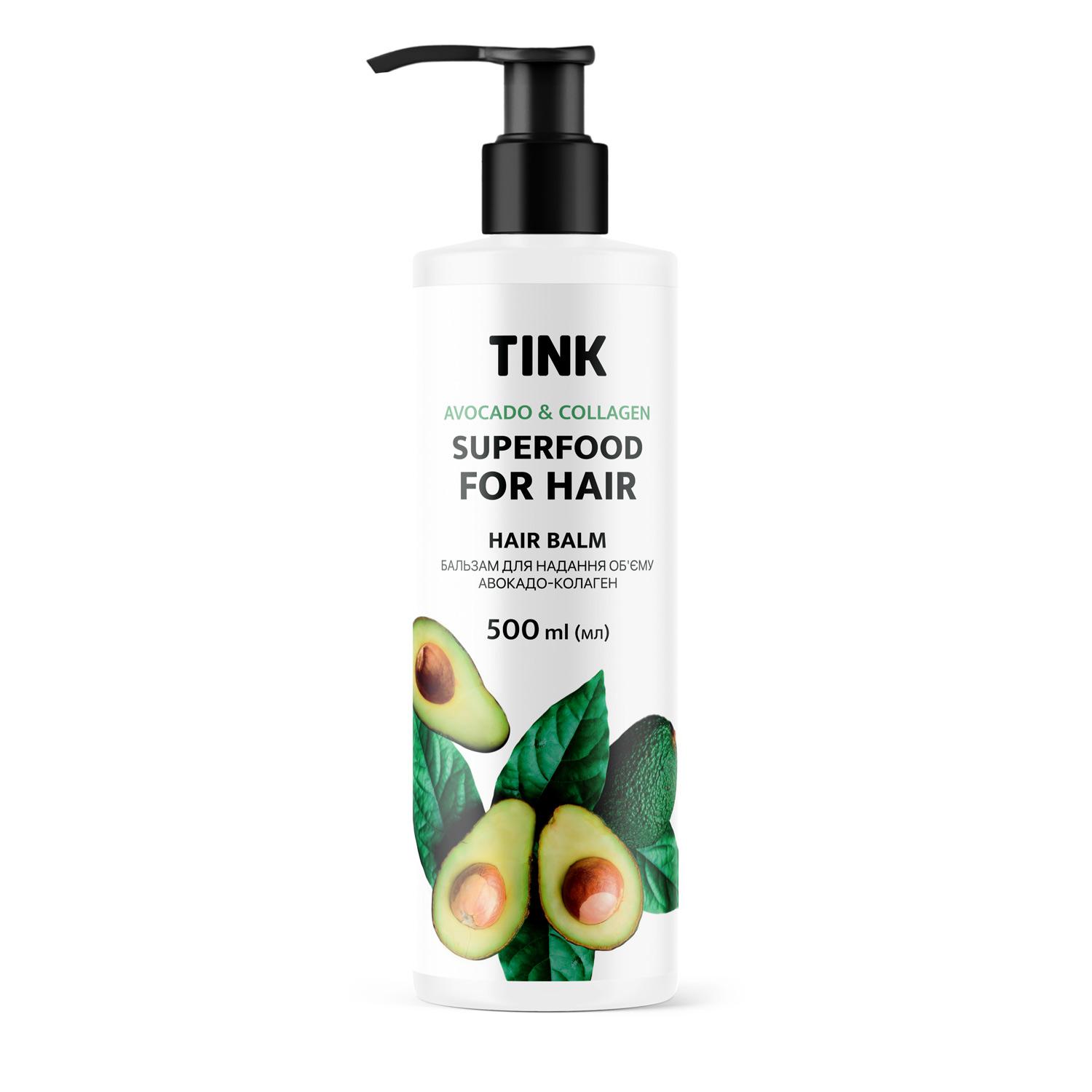 

Бальзам для надання об єму Авокадо-Колаген Tink 500 мл