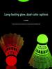 Pallina da Badminton Luminosa Antivento di 3ª Generazione - Resistente, Indistruttibile, Fluorescente da Esterno con Nylon Leggero