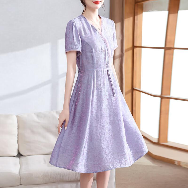 XUEXI Elegant New Chinese Style Summer Dress XL