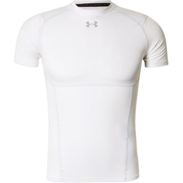 

Under Armour Short Sleeve Solid Color Logo Crew Neck Slim Fit T-Shirt Men tops 6015382-100 S