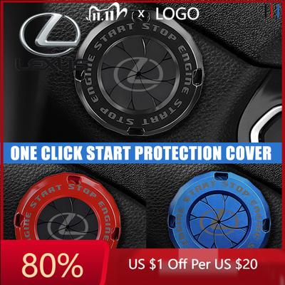 2026 Hot Interior Stickers Car Ignition Switch Cover One-touch Start Button Protective Cap For IS350 ES350 IS250 IS460 IS2