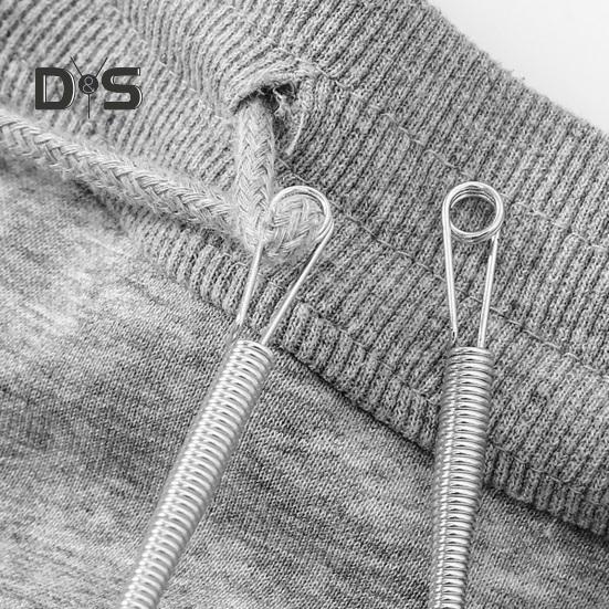 Spring Drawstring Threader Bendable DIY Rope Threader Clip Flexible Drawstring Threading Tool for Hoodies Shorts Pants Drawstring Replacement
