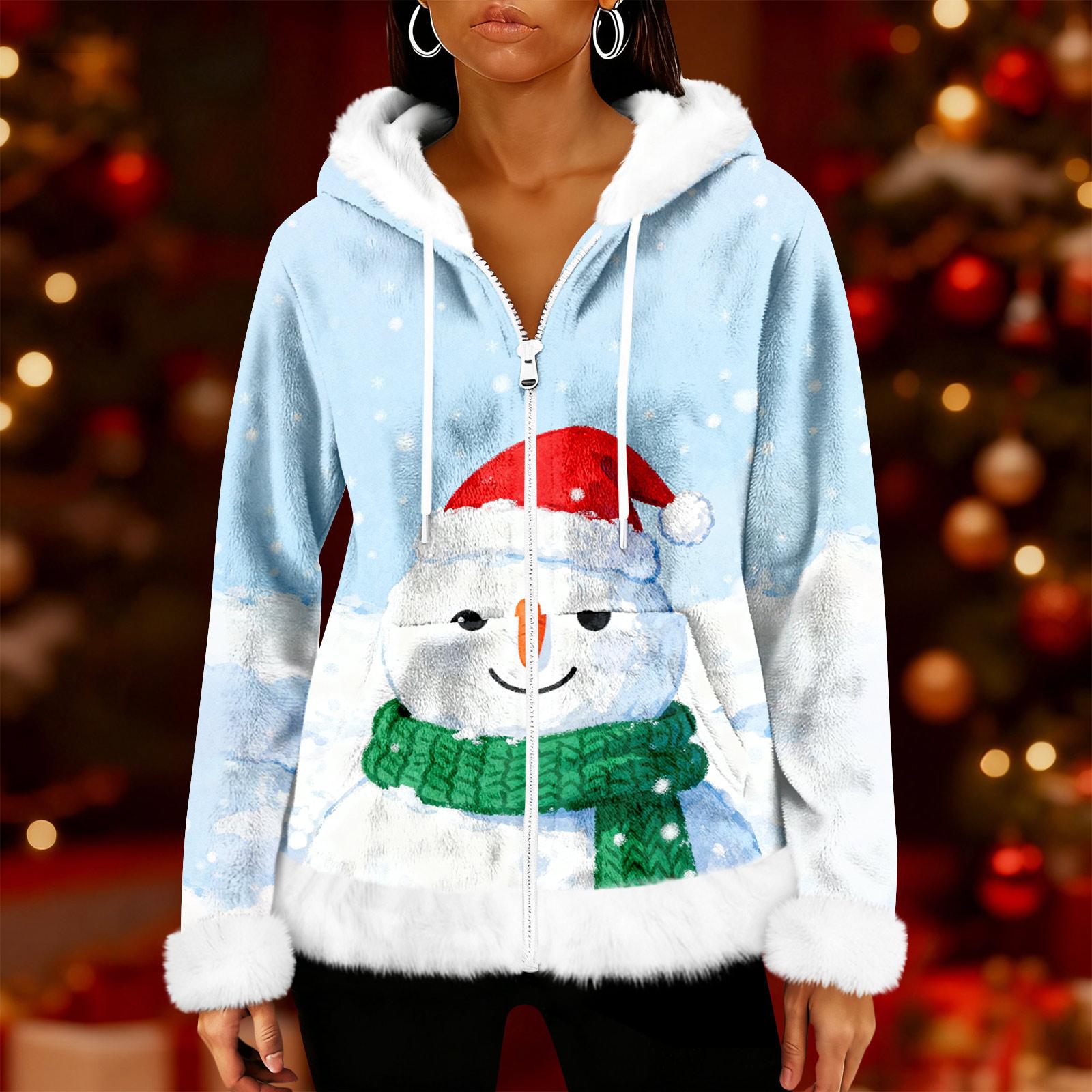 

Женский повседневный модный кардиган с капюшоном на молнии из флиса с длинными рукавами XXL