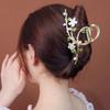 1PC Flower Branches Hair Accessories Female Temperament Hairpin The Back of The Head Large Shark Clamp Excessive Hair Volume and Gripping Clip Hair