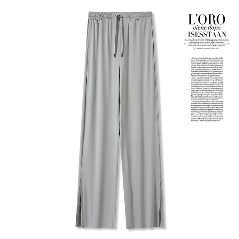 WEZHO Women s Ice Silk Wide-Leg Sun Pants