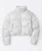 Sculptor Polka Cropped Puffer Down Ivory