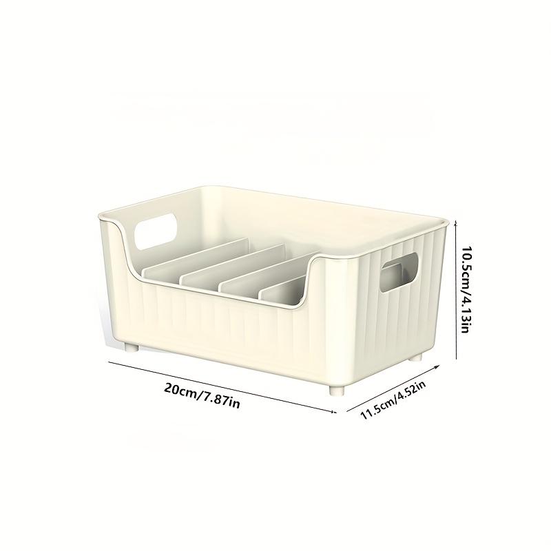 Large Capacity Spice Rack Transparent Divided Cosmetic Food Storage Box Countertop Spice Shelf Kitchen Pantry Cabinet Organizer