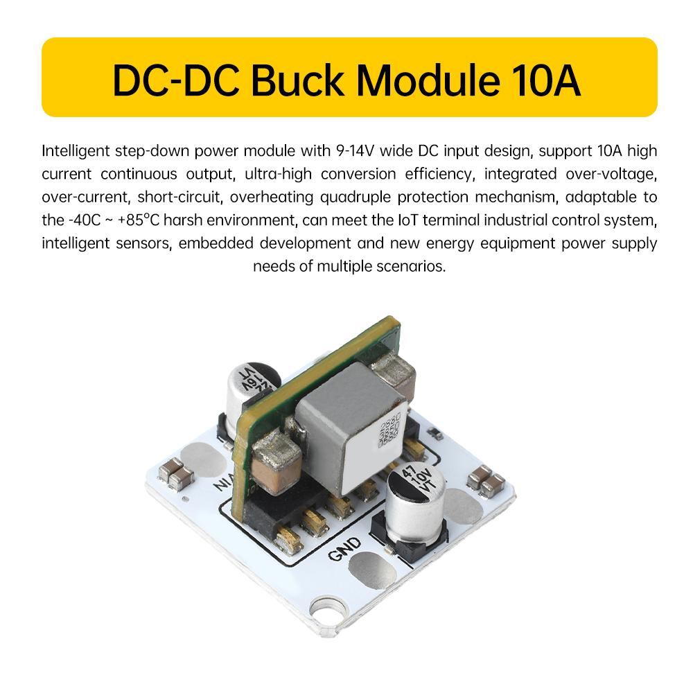 10A Mini DC-DC Buck Converter 9-14V To 5V/4.2V/3.3V Output IoT Regulated Step-down Power Supply Module with Overload Protection