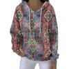 Women's Fall And Winter Printed Pullover Hooded Sweatshirt Long Sleeve Fashion Sweatshirt