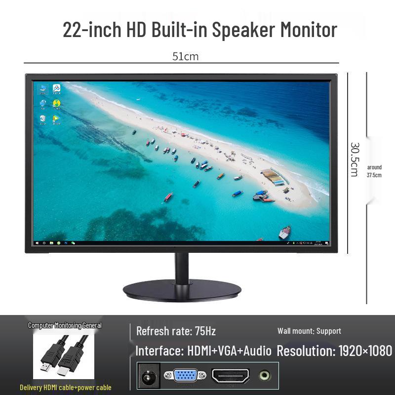 24-inch IPS LCD Flat Panel Desktop Monitor