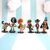One Piece Pirate Figure Set Pvc Collectible Models With Base For Anime Fans
