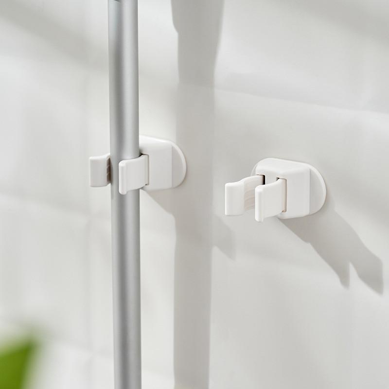 Holder Wall Broom Mount Adhesive Hooks For Home Bathroom Tools Organization