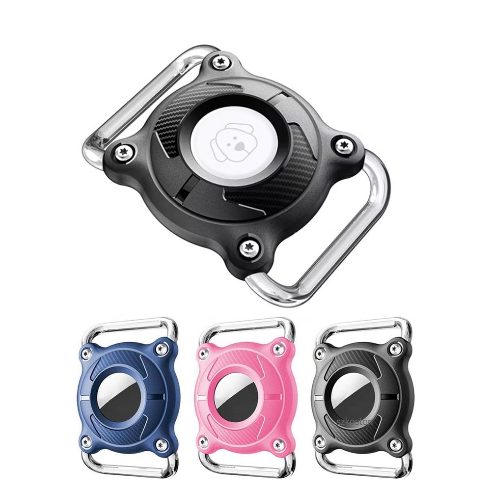 for AirTag GPS Locator Dog Cat Pet Collar Protective Case Waterproof Durable PC Holder for Air Tag GPS Tracking Device