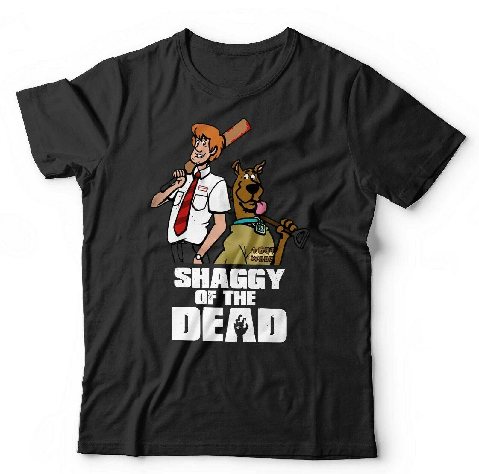Shaggy Of The Dead Tshirt Unisex & Kids - Parody, Shaun, Scooby, Cartoon S разноцветный