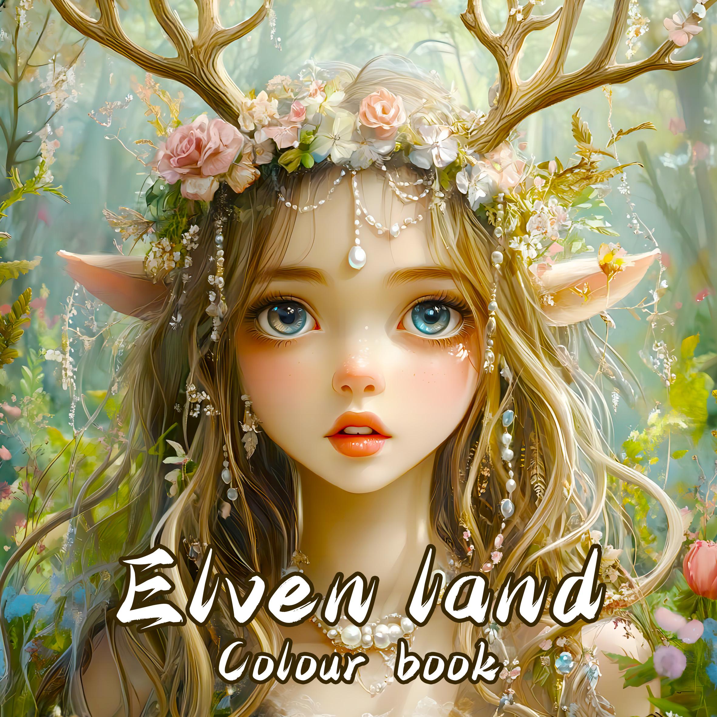 

Bview Art Enchanted Woodland Coloring Book: Stress-Relieving Forest Fairies & Pixie Designs for Adult Mindfulness Journey JLZJ