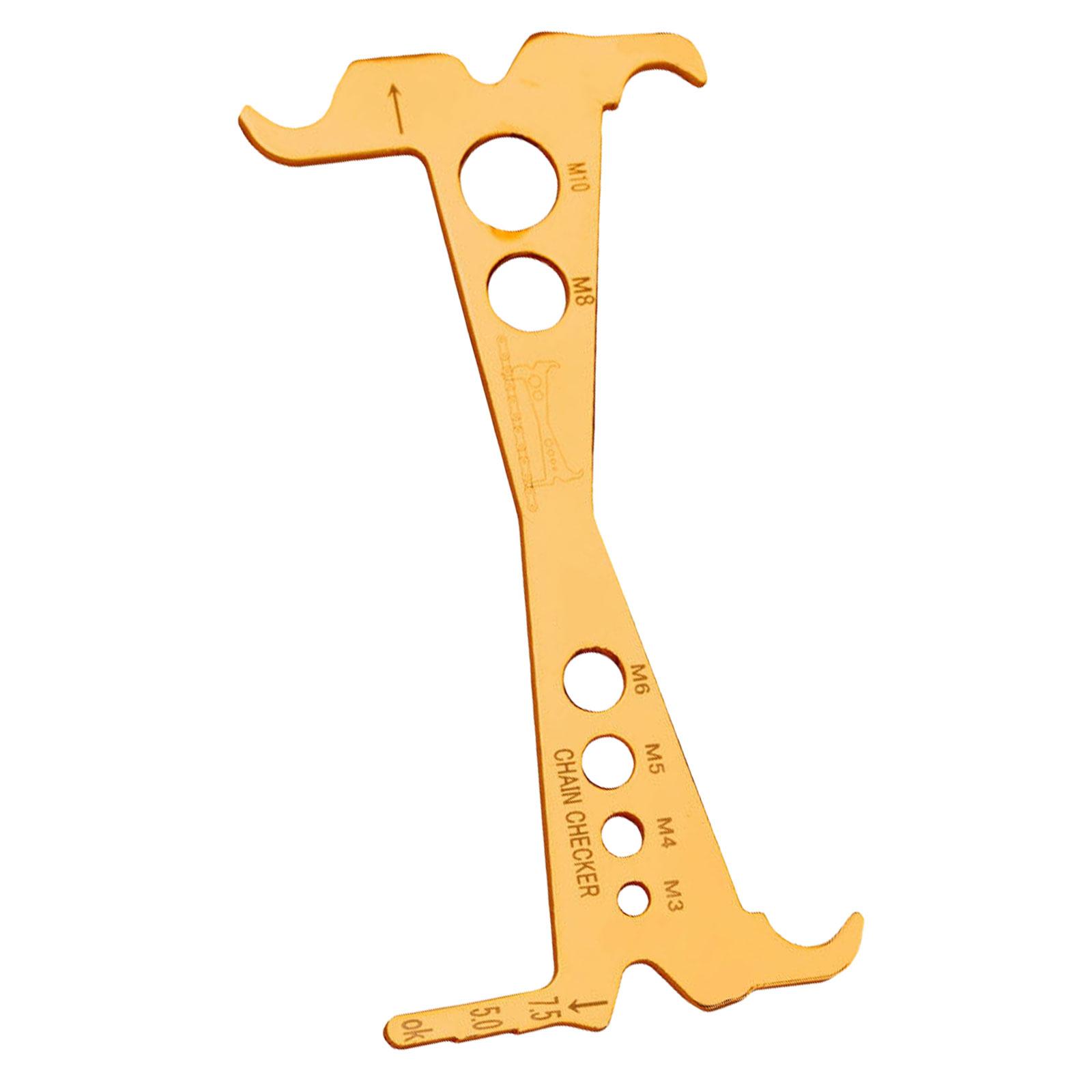

1/2pcs Chain Wear Indicators Checker Bicycles Chain Repair Tool Measuring Ruler Cycling Chain Gauge Measurement Ruler