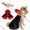Red And Black Pet Vampire Cape Mysterious Fashionable And Comfortable For Your Pet!