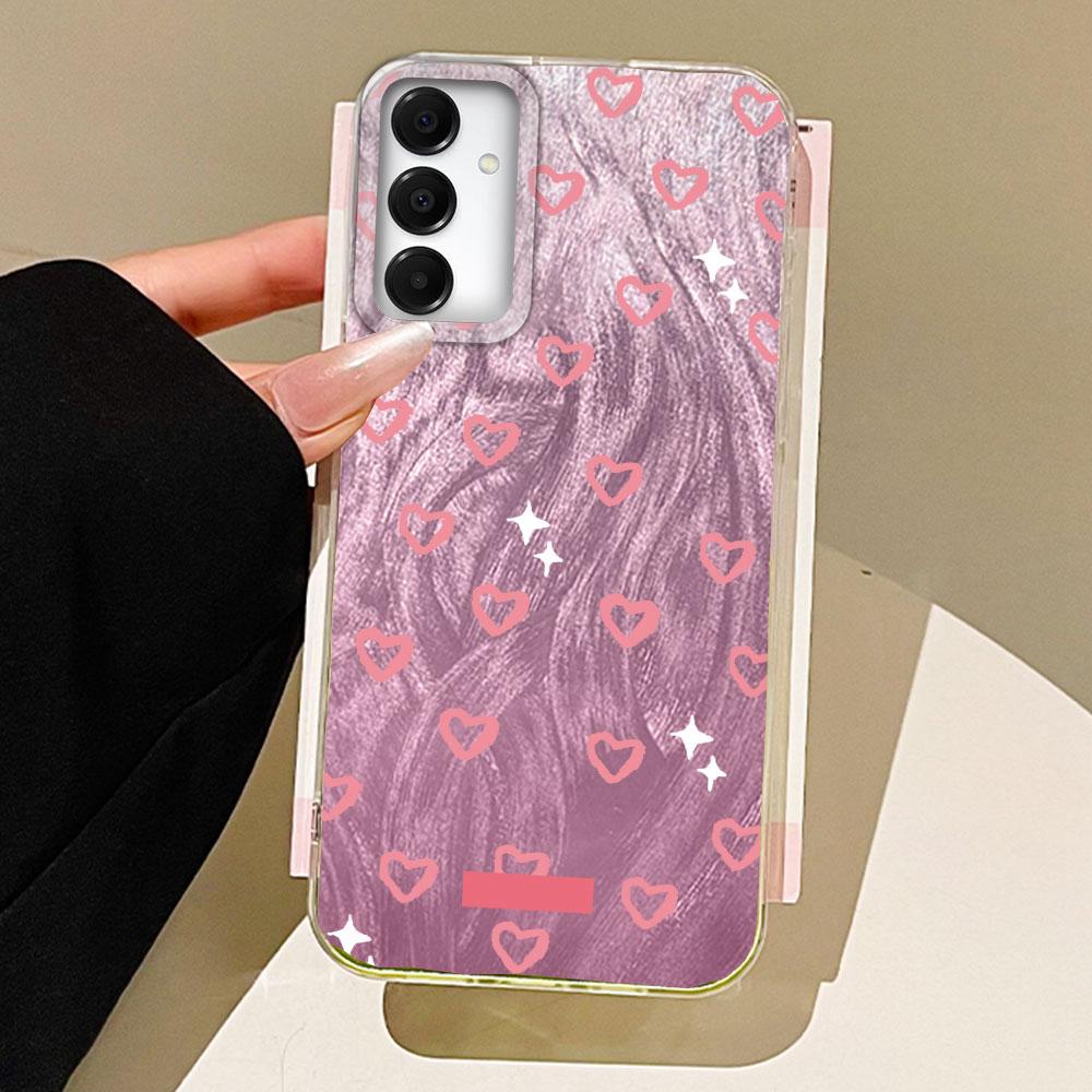 Niedliche rosa Liebesherz Handyhülle für Samsung Galaxy A55 A54 A34 A14 A24 A15 A25 A35 A56 A16 A26 A06 A53 Hülle Silikon Rückseite